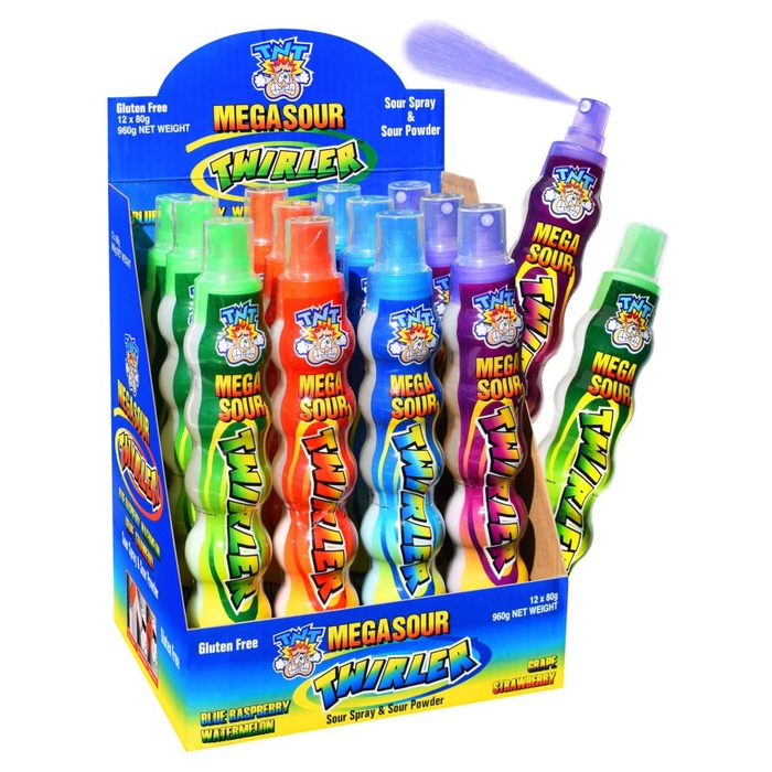 

TNT Mega Sour Twirler Candy Sour Spray & Sour Power Import Australia