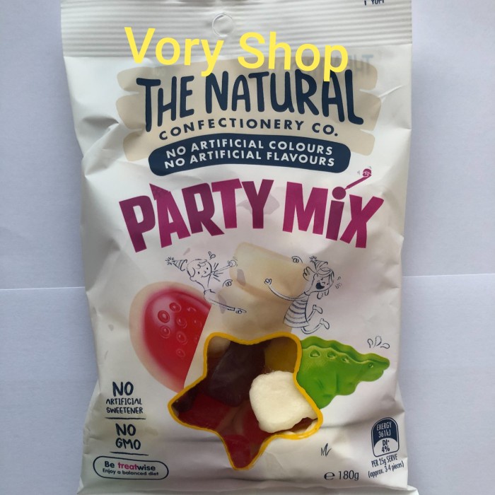 

the natural confectionery Party Mix jelly 180g permen jelly import