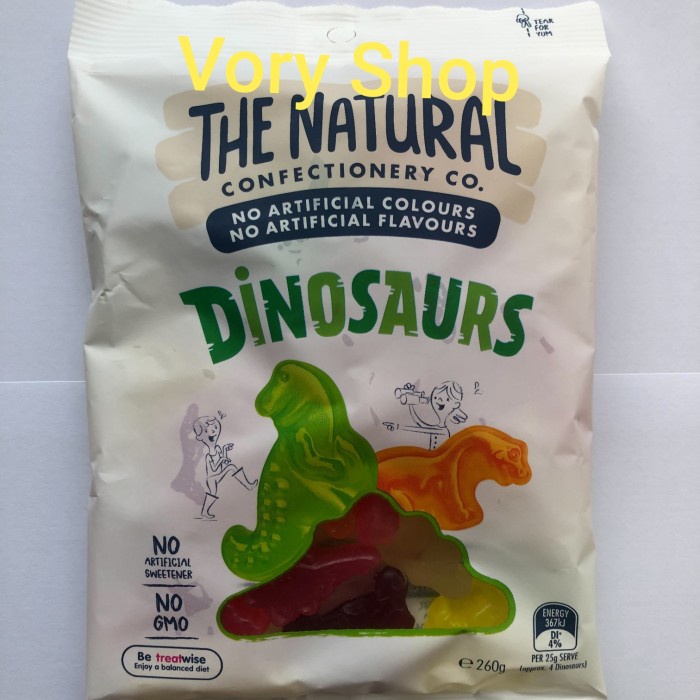 

the natural confectionery Dinosaurs jelly 260g permen import