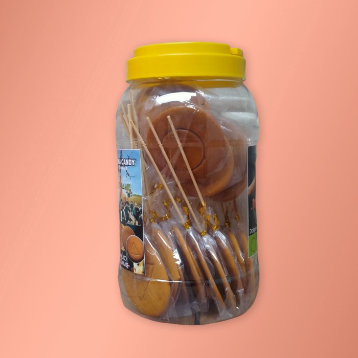 

Dalgona Candy SQUID GAME / Permen dalgona grosir kemasan toples isi 25