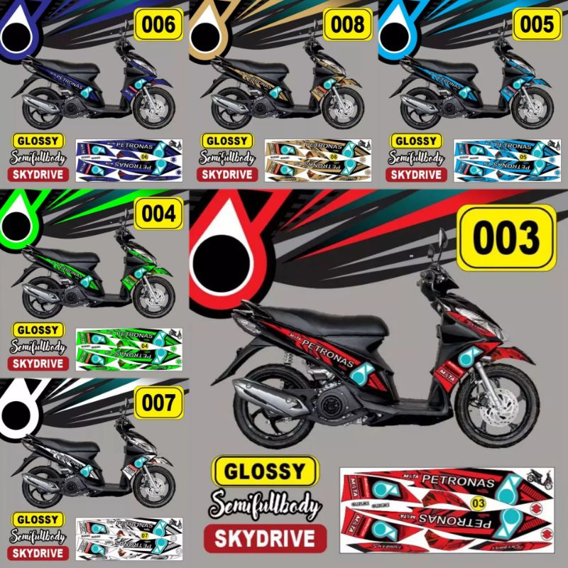 (Bisa COD) Decal / Sticker / Striping skydrive 125 R / aksesoris Suzuki skydrive 125 S