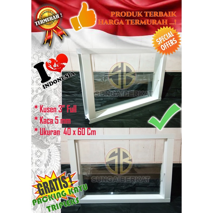 Terlaris Jendela Aluminium Kaca Es Bovenlight 40X60Cm Atau 30X60 Cm Kaca Zigzag