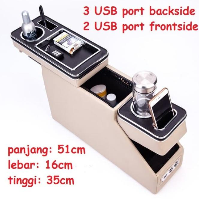 Console Box Honda Freed Lengkap Dengan Power Outlet Usb Port
