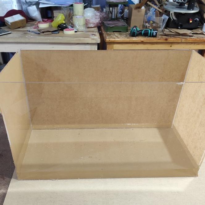 Aquarium Akrilik 3Mm Ukuran 50X25X25