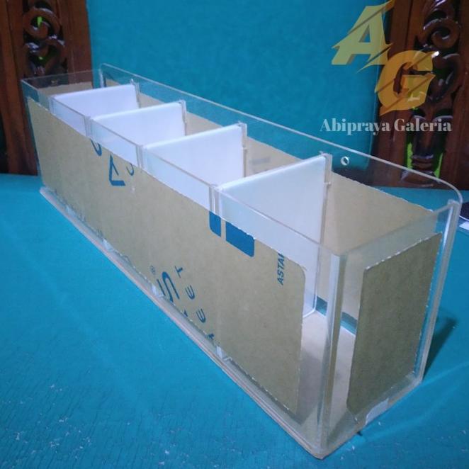 Soliter Cupang 6 Sekat 5 Kamar 3Mm Aquarium Akrilik