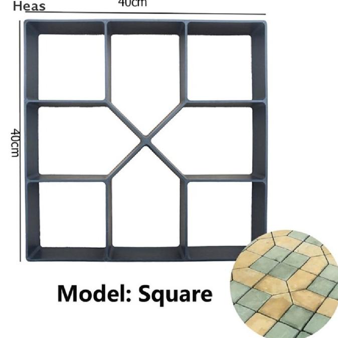 HOT SALE MURAH CETAKAN PAVING BLOCK MANUAL DIY BAHAN PLASTIK UNTUK TAMAN TERMURAH