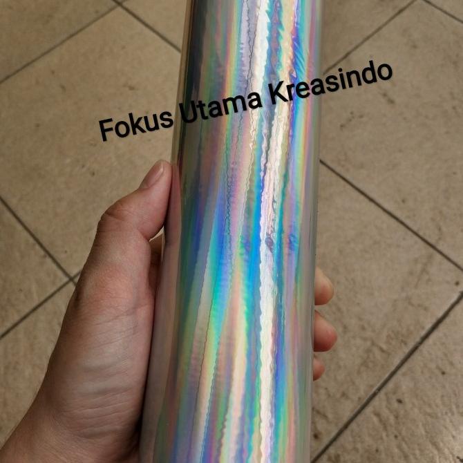 

Kertas Foil / Hotprint / Hot Stamping Foil / Poly Rainbow Hologram B05