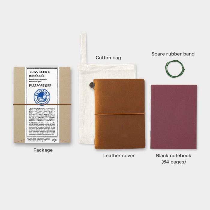 

Midori TRAVELER'S Notebook Passport Size Starter - Camel - Authentic