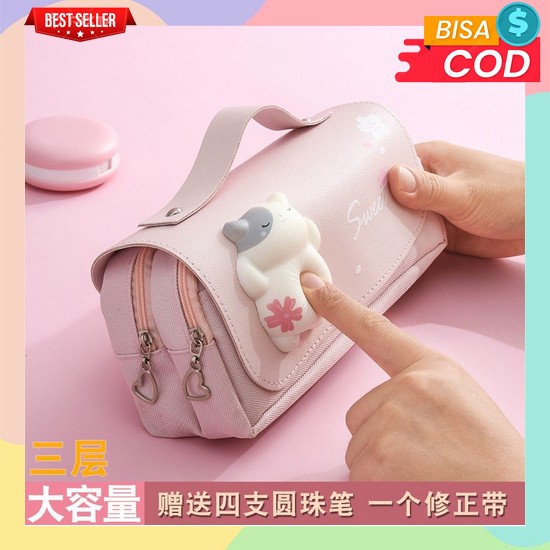 

Tempat Pensil Aesthetic Kotak Pemsil Korean Style Wadah Untuk Sekolah Tepak Pencil Case Korea Dusgrip Viral Murah Dosgrip Aesthatic Cewek Cowok Kostak Pengsil Estetik Tk Disgrip Lepak Large Capacity Lucu Kode Laki Kotak Pensil Dekompresi Perempuan