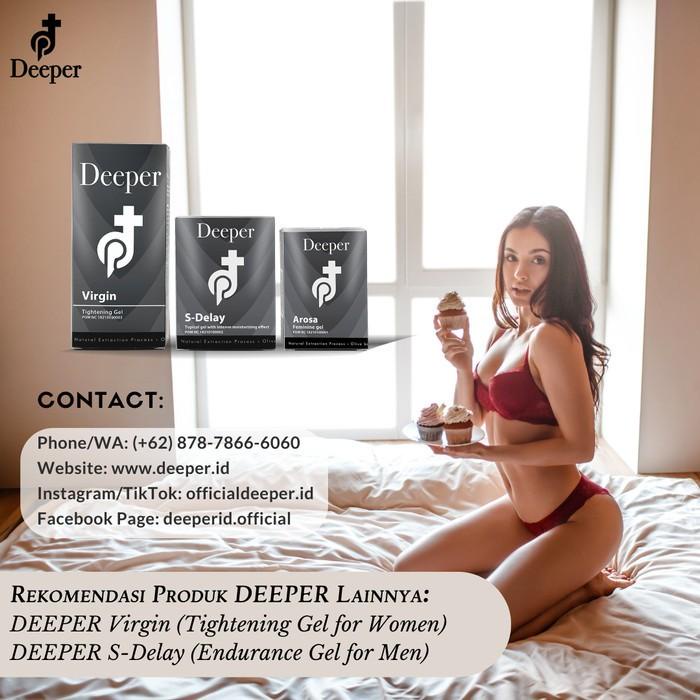 DEEPER AROSA FEMININE GEL KHUSUS PEREMPUAN 17PLUS BPOM PACKING