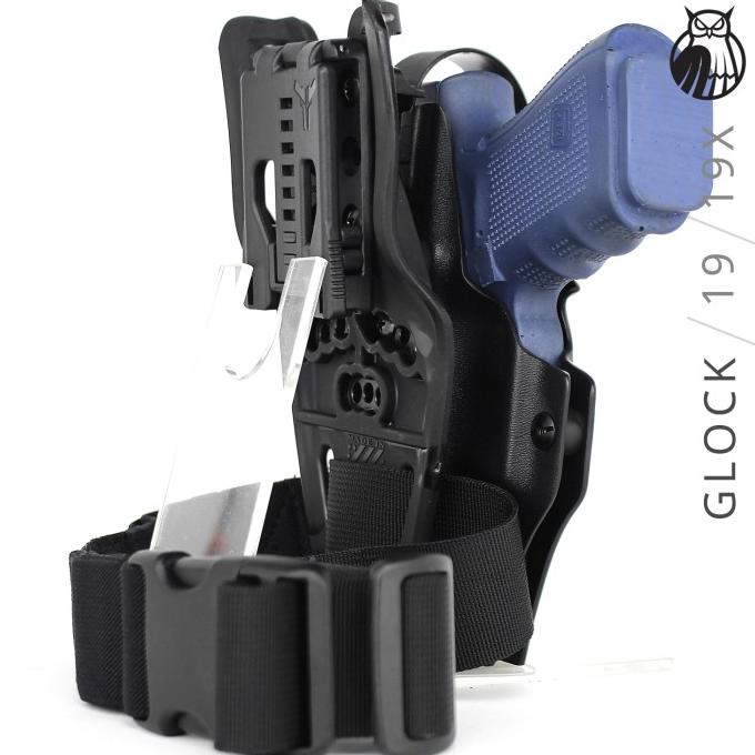 Kydex Holster Glock 19 Owb G19 G19X Semi Drop Leg Level 2 Pax Dynamics