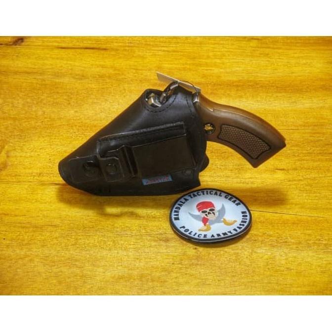 Holster Revolver Sarung Senjata Kulit Revolver Taurus 2 Inci / 4 Inchi