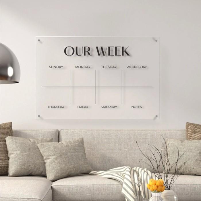 

Daily Planner Akrilik Weekly Planner Tabel Jadwal Schedule Acrylic