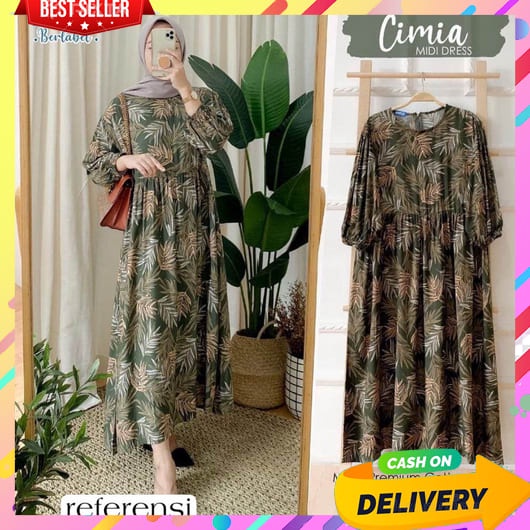 Dress Wanita Terbaru 2023 Korean Style Dewasa Pakaian Mini Cewe Branded Rok Terusan Midi Sepaha Adem