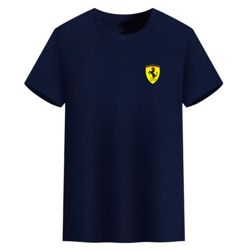 Baju Kaos Pria Ferrari Dtf Pakaian Atasan Lelaki Baju Oblong Cowok Lengan Pendek Cod