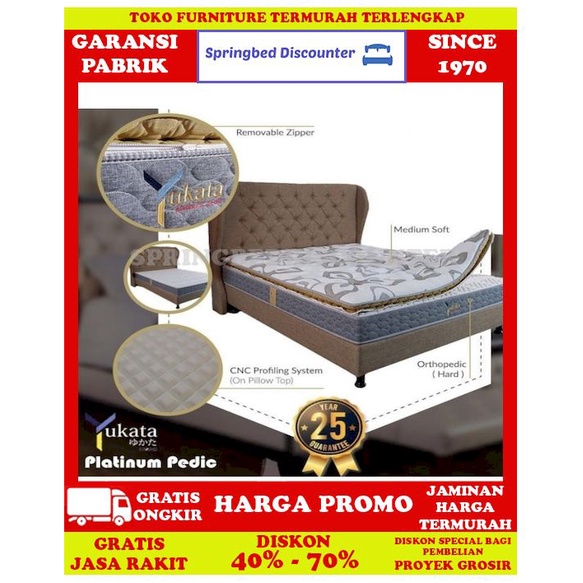 Kasur Busa Matras Inoac Yukata Platinum Pedic T 20cm 25Thn 160x200