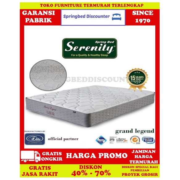 Springbed Spring Bed Elite Serenity Grand Legend 120x200 Kasur Saja