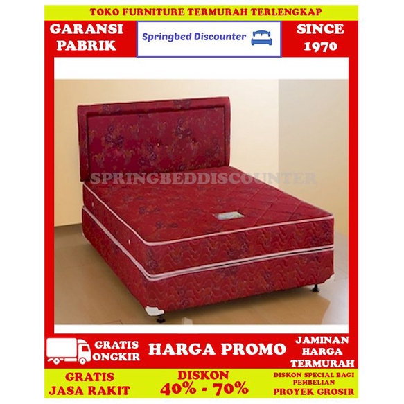Springbed Spring Bed Uniland Ultima Pillowtop 100x200 Kasur Saja