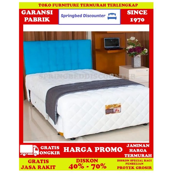 Springbed Uniland Paradise SpectraBiru 2in1 2 in 1 140x200 Kasur Saja