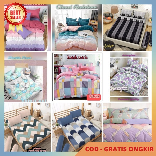 Sprei Motif Motif Minimalis Anak Bunga Kotak Uk 80 90 100 120 140 160 180 200 Sprei Katun Lokal Aest