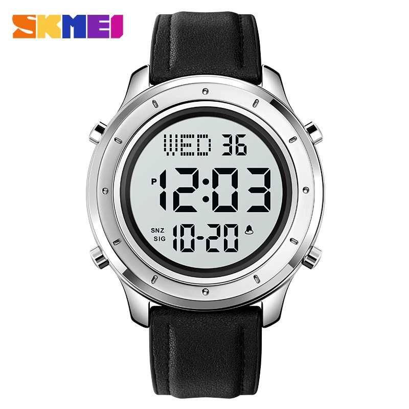 SKMEI Jam Tangan Digital Pria Strap Kulit - 1864