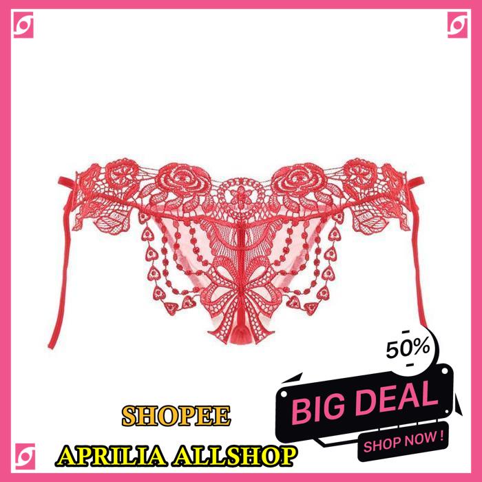 G STRING WANITA OPEN TRANSPARAN SEXY CELANA DALAM TALI TRANSPARAN THONG C077 BAHAN BERKUALITAS 