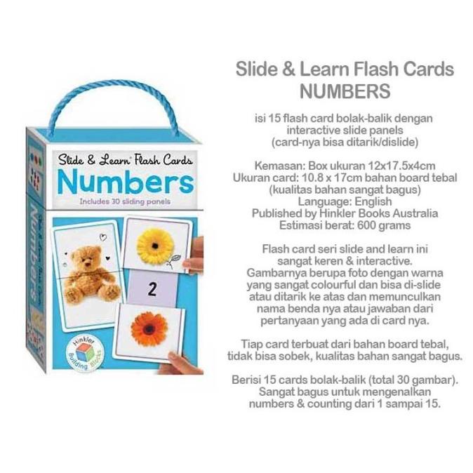 HOT SALE SLIDE & LEARN FLASH CARDS NUMBERS SLIDE AND LEARN FLASH CARDS NUMBERS TERLARIS