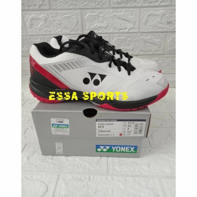 SEPATU YONEX SHB 65 X3 65X3 WHITE RED ORIGINAL