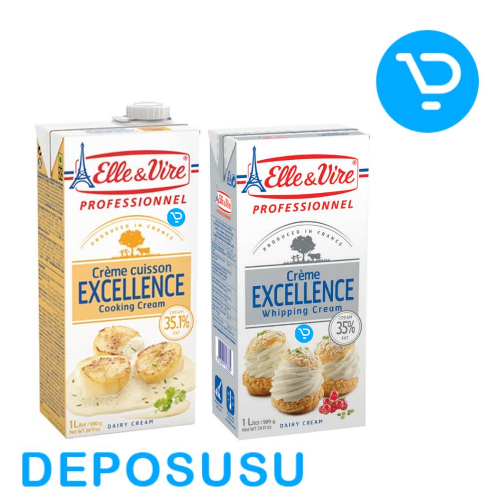 

Cream Masak COOKING CREAM dan WHIPPING ELLE & VIRE 1 Liter Best Seller