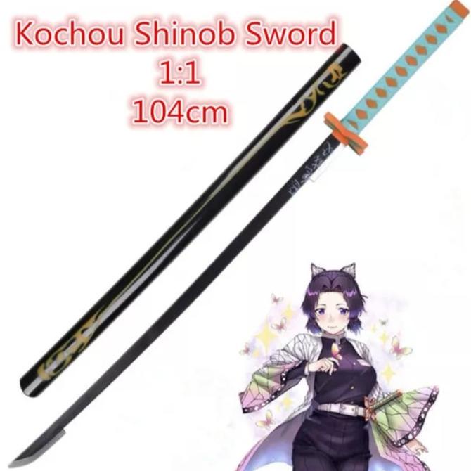 Pedang Kayu Anime Demon Slayer Kimetsu no Yaiba Nichirin Cosplay Sword