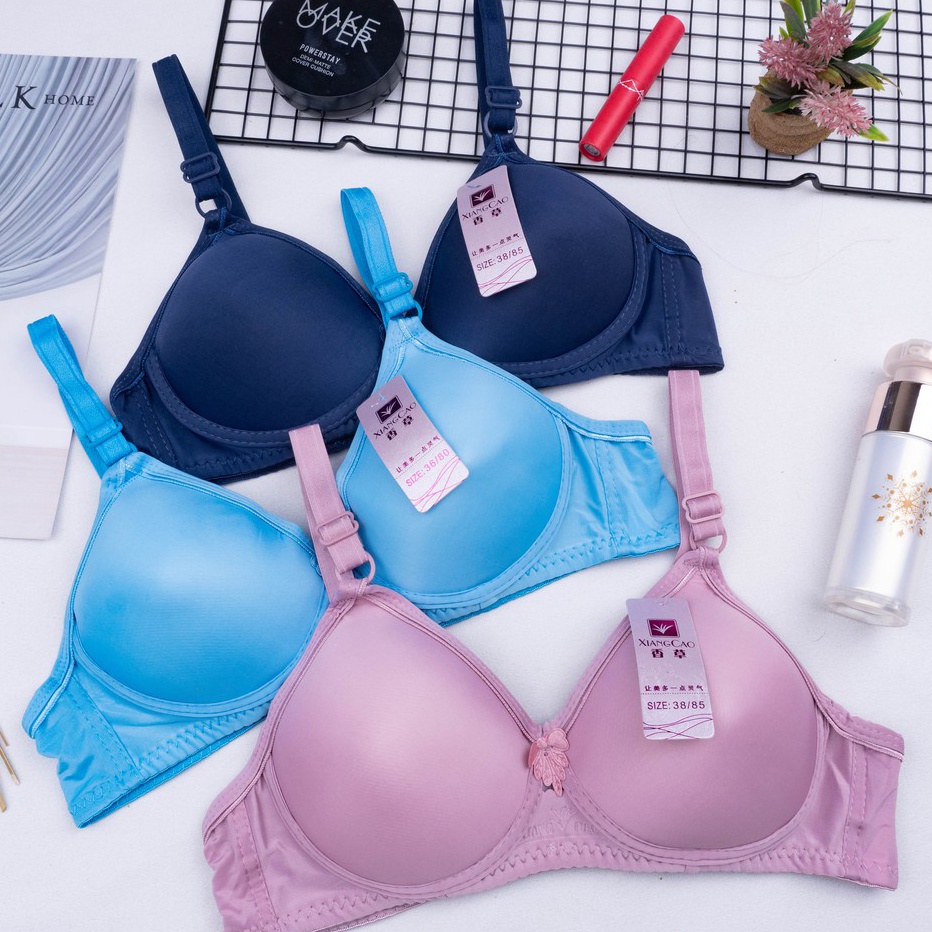 ORIGINAL% IL - BH XIANG CAO BH BUSA TANPA KAWAT / Bh Xiang Cao Motif Renda Bh Busa Tanpa Kawat Kanci