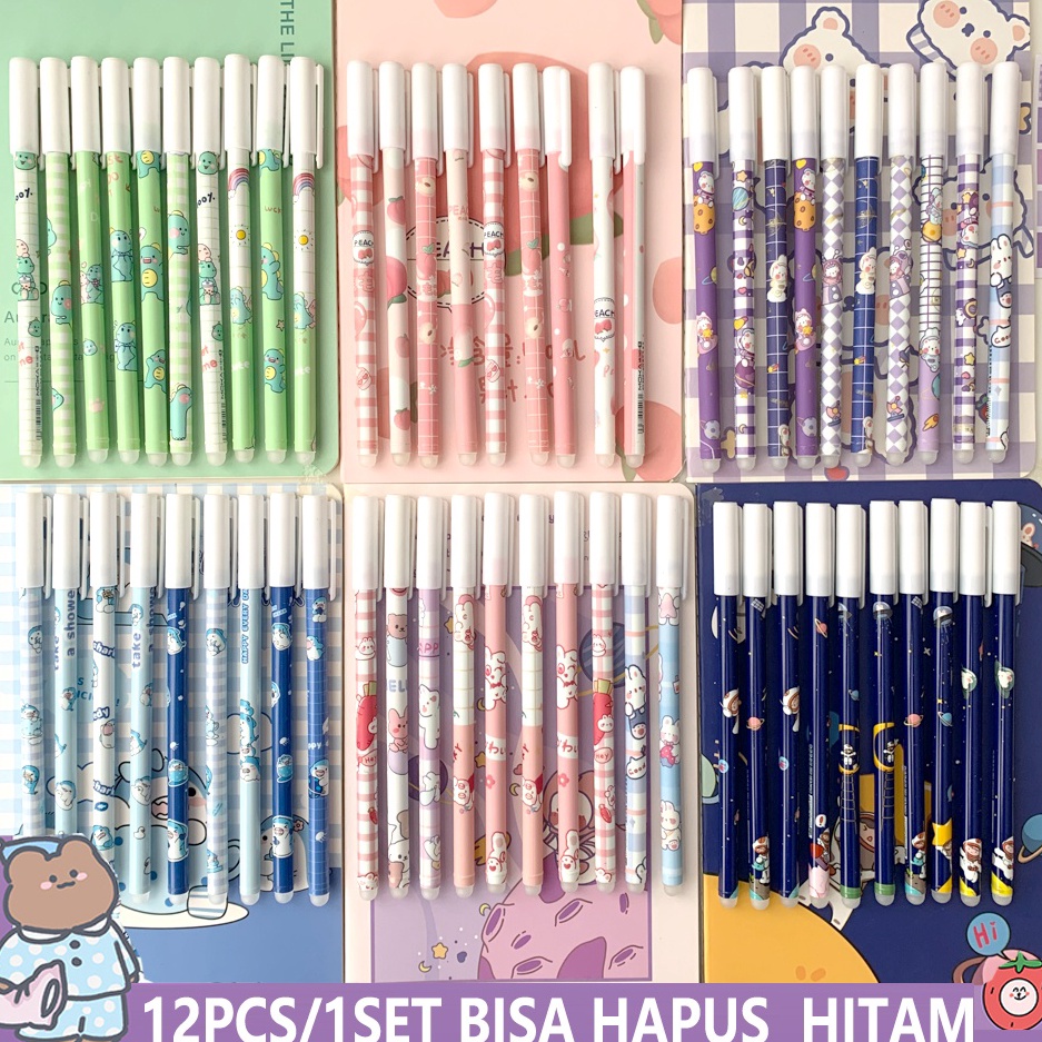 

Diskon.. 1 LUSIN ( 12 BIJI ) PULPEN GEL HAPUS MOTIF KARAKTER LUCU IMUT / PEN HAPUS LUCU BS C80