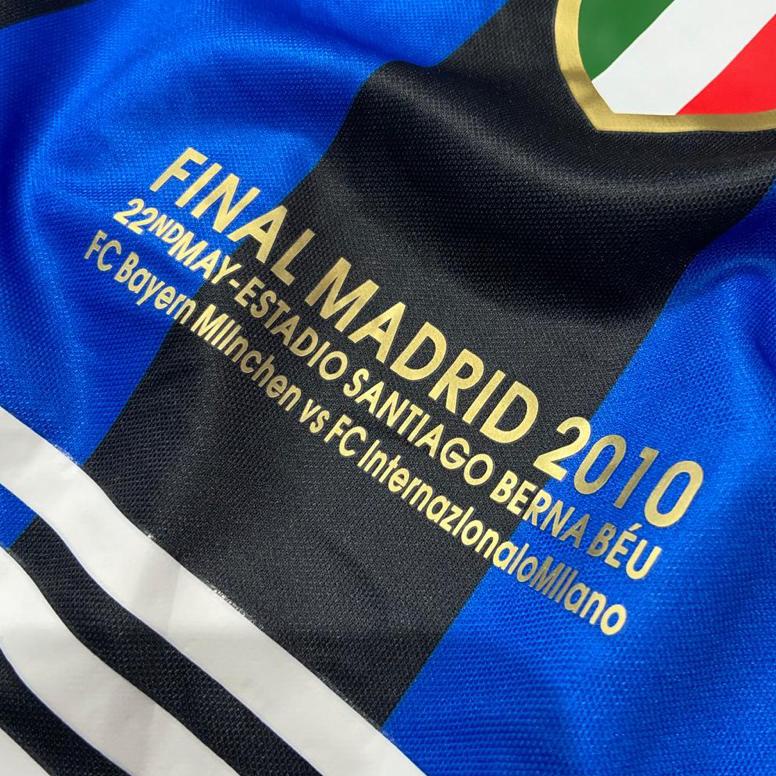 ALF135 JERSEY BOLA INTER MILAN RETRO 2010 FINAL MADRID GRADE ORI +++