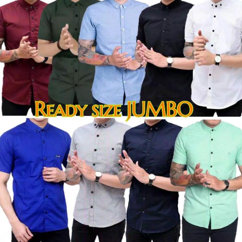 (BAYAR DITEMPAT) Kemeja Polos - Kemeja Pria Lengan Pendek - Kemeja - Kemeja Pria - Kemeja Pria Distr