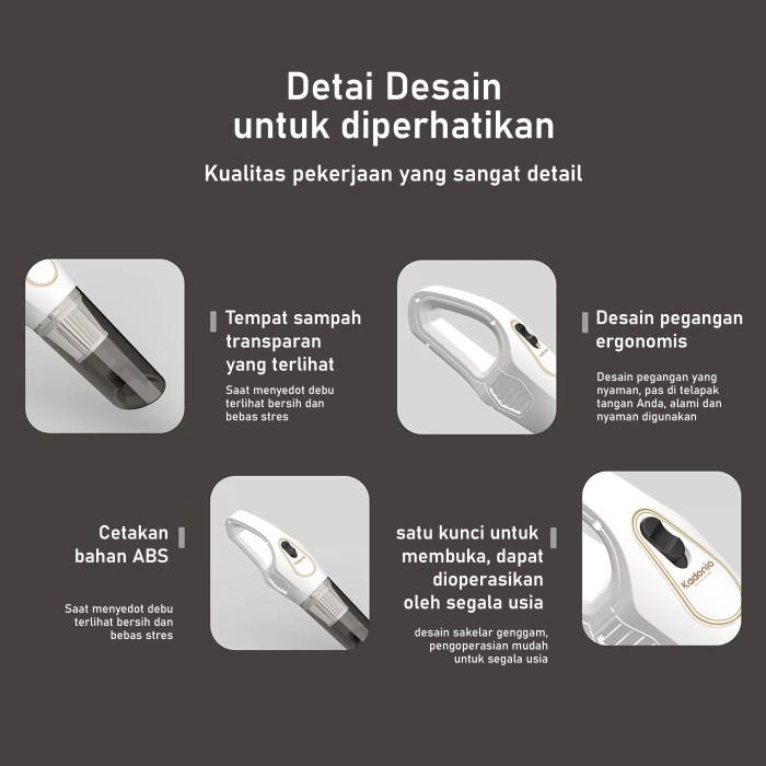 Kadonio Vacuum Cleaner Handheld Portable Strong Penyedot Debu Wireless