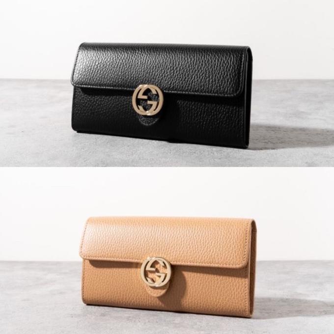 DOMPET WANITA DOMPET BRANDED WANITA ORIGINAL - GUCCI INTERLOCKING LONG WALLET EL09I09A82L