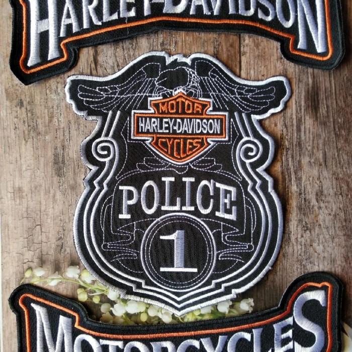 Terlaris Back Patch Bordir Besar Jaket Set Harley Davidson Uk All 29X40