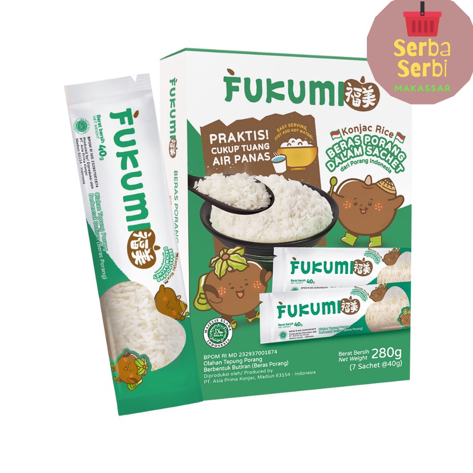 

Diskon ⭐ FUKUMI Beras Porang (Shirataki/Konjac Rice) - Box Sachet