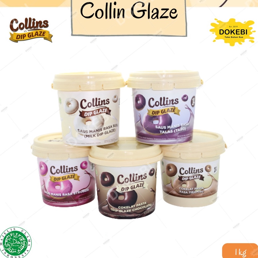 

Terbaru ⭐✔️ Collins Dip Glaze. Cokelat,Strawberry,Tiramisu,GreenTea,Milk