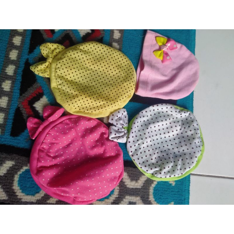 songkok bayi baru lahir 4pcs preloved