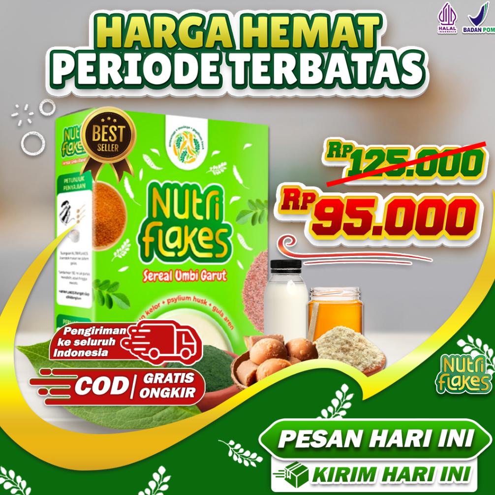 

NUTRIFLAKES Cereal - 1 Box Sereal Asam Lambung Herbal Ampuh atasi Maag, GERD dan Asam Lambung - Sudah BPOM 100% ASLI ORIGINAL 1 Best Seller