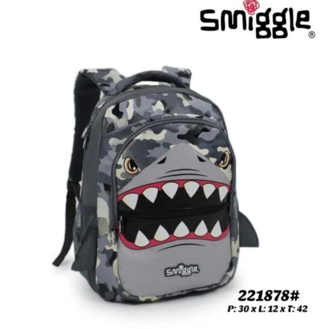 Smiggle Ori Backpack Classic Shark Budz/Tas Sekolah/School Bag Smiggle