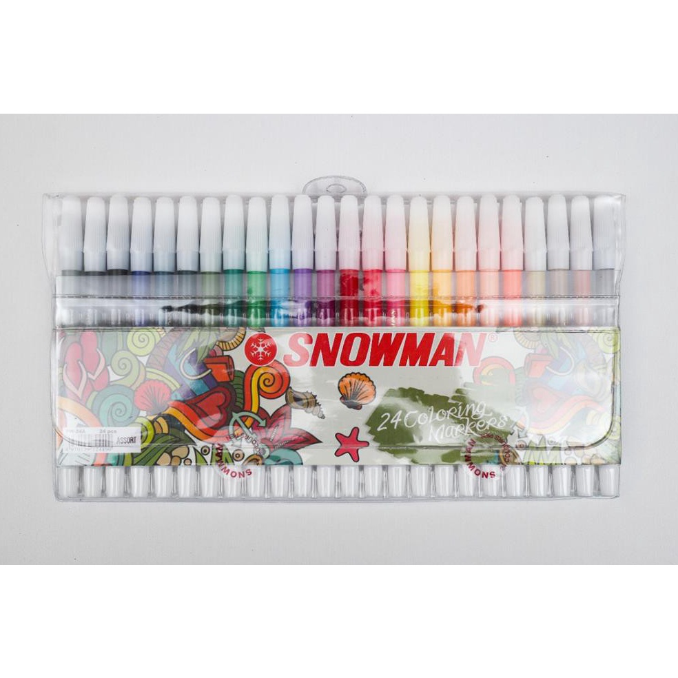 

[Miliki] Spidol Snowman 24 Warna 6CL