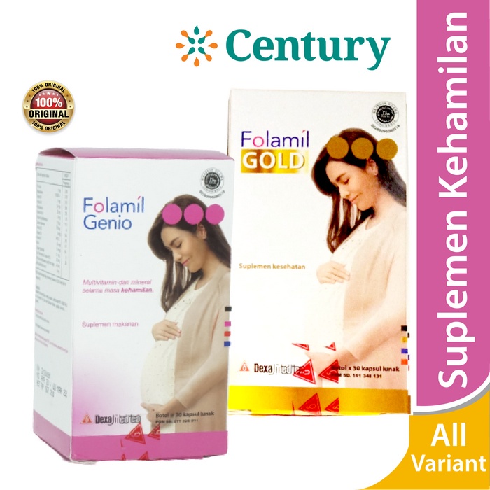 NEW PORODUK FOLAMIL GENIO - FOLAMIL GOLD 30 KAPSUL/SUPLEMEN/DHA/MULTIVITAMIN/ASAM FOLAT