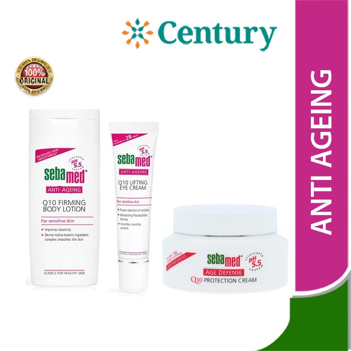 Sebamed Q10 Lifting Eye Cream 15ml/ Q10 Firming Lotion/ Q10 anti ageing Protection cream 50 ml