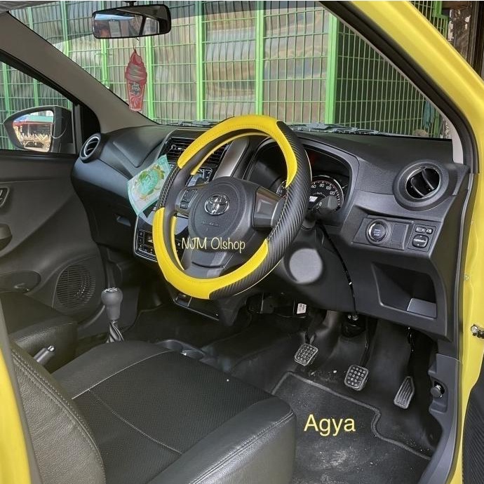Sarung Stir Mobil Agya - Ayla / Cover Stir Mobil Brio Satya - Brio RS
