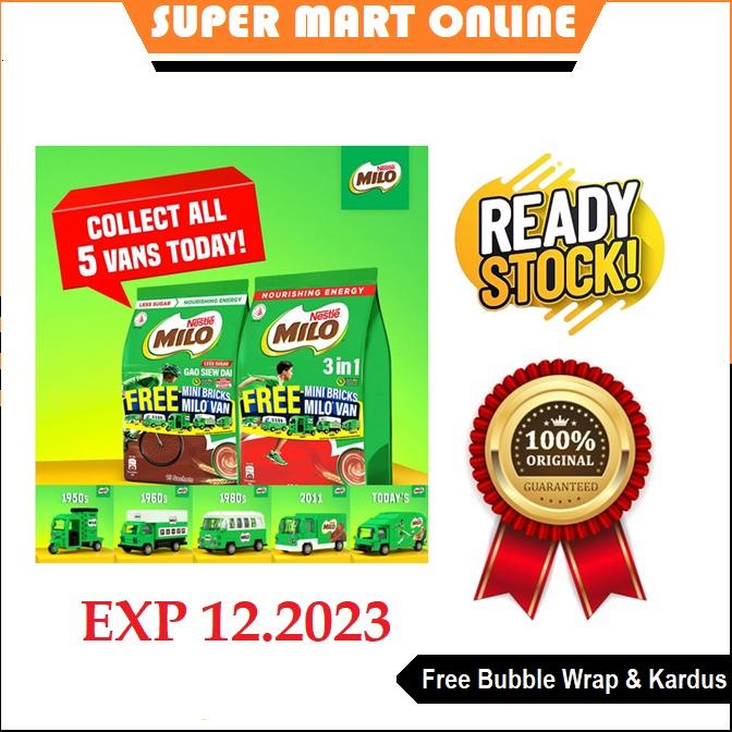 

Milo Singapore Singapura 3in1 3 in 1 Gao Siew Dai Less Sugar Free Mini Bricks Milo Van Active-Go Activego Active Go 18sachets 18 sachets Best Seller