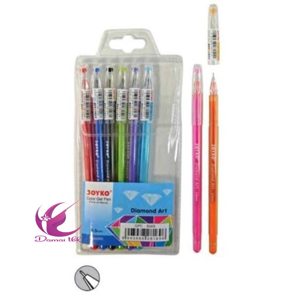 

pulpen Joyko diamond gpc-309 Original - 8 pcs tinta warna