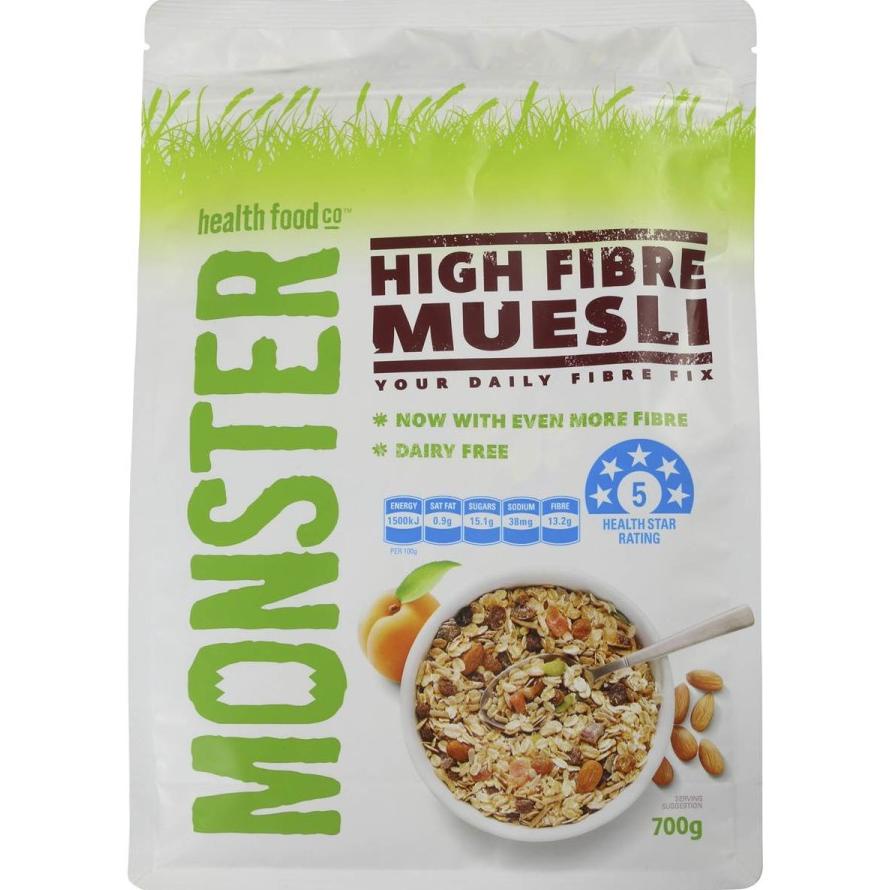 

Muesli High FIber Monster / Cereal Muesli High Fiber Monster - 700 Gr Best Seller