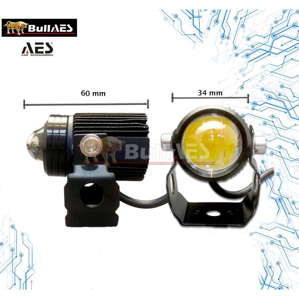 (U➸QQ❤] Laser FOGLAMP D2 SUPERBRIGHT Hi LOO LAMPU TEMBAK LASER AES-0017-AA kekinian